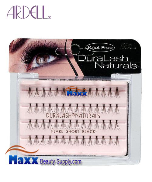 4 Package - Ardell DuraLash Natural Knot Free Flare Lashes - Short Black